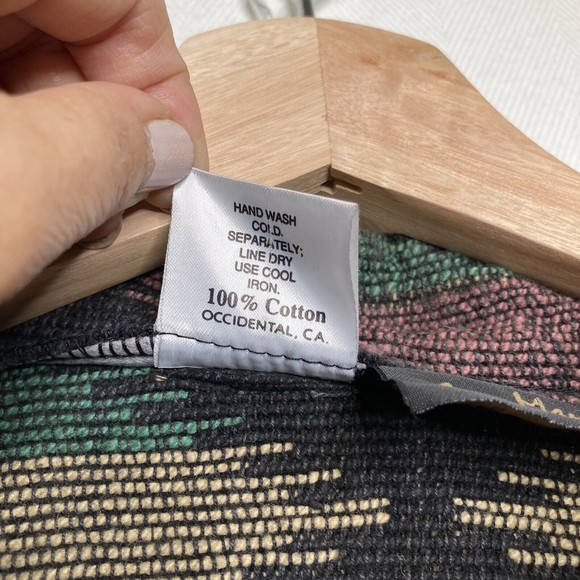 Ann Maurice Vintage Tapestry Tribal Women’s Button Front Stand Collar Jacket - Picture 7 of 9